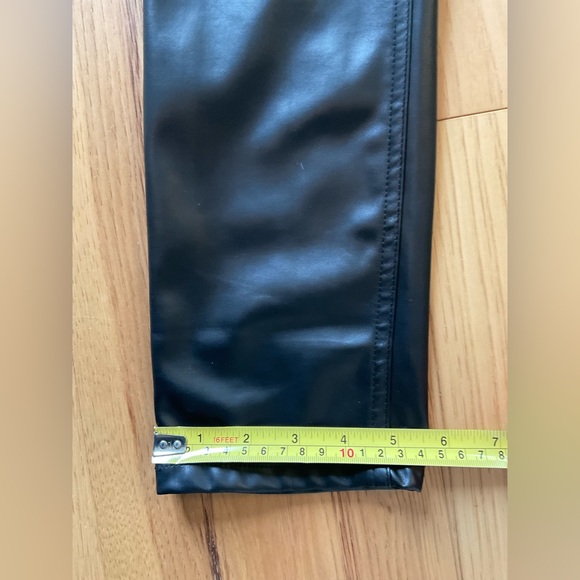 Entro Black Faux Leather Pants, Size Medium - Picture 8 of 8